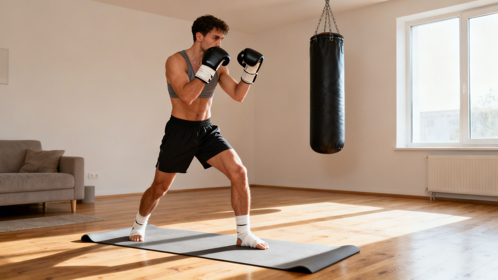 Guía para boxear en casa: técnica, rutina y material para empezar