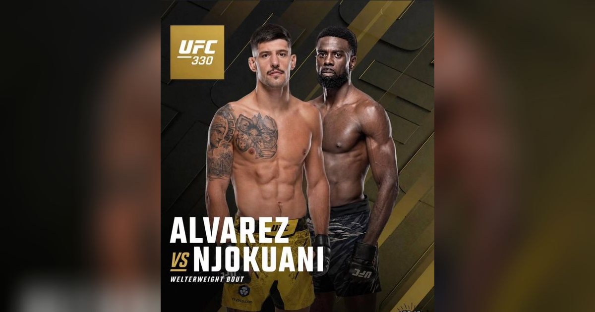 Cartel oficial UFC 330: Joel Álvarez vs Chidi Njokuani — 15 de agosto, Filadelfia