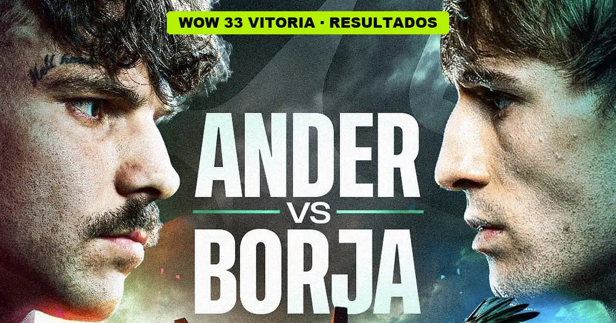 WOW 33 Vitoria: Ander Sánchez vs Borja García, resultados del combate estelar en el Buesa Arena