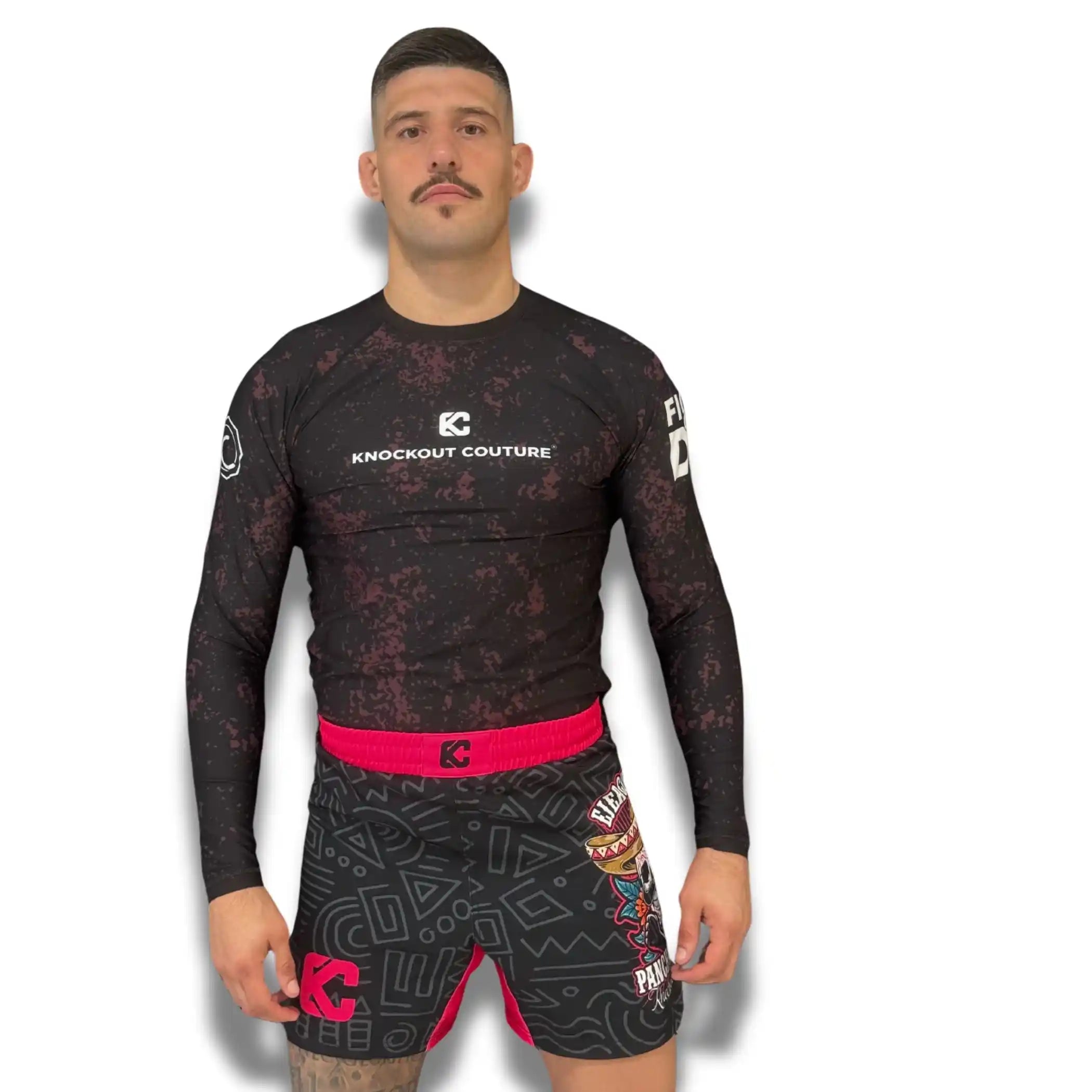 camiseta de licra de manga larga para mma o grappling