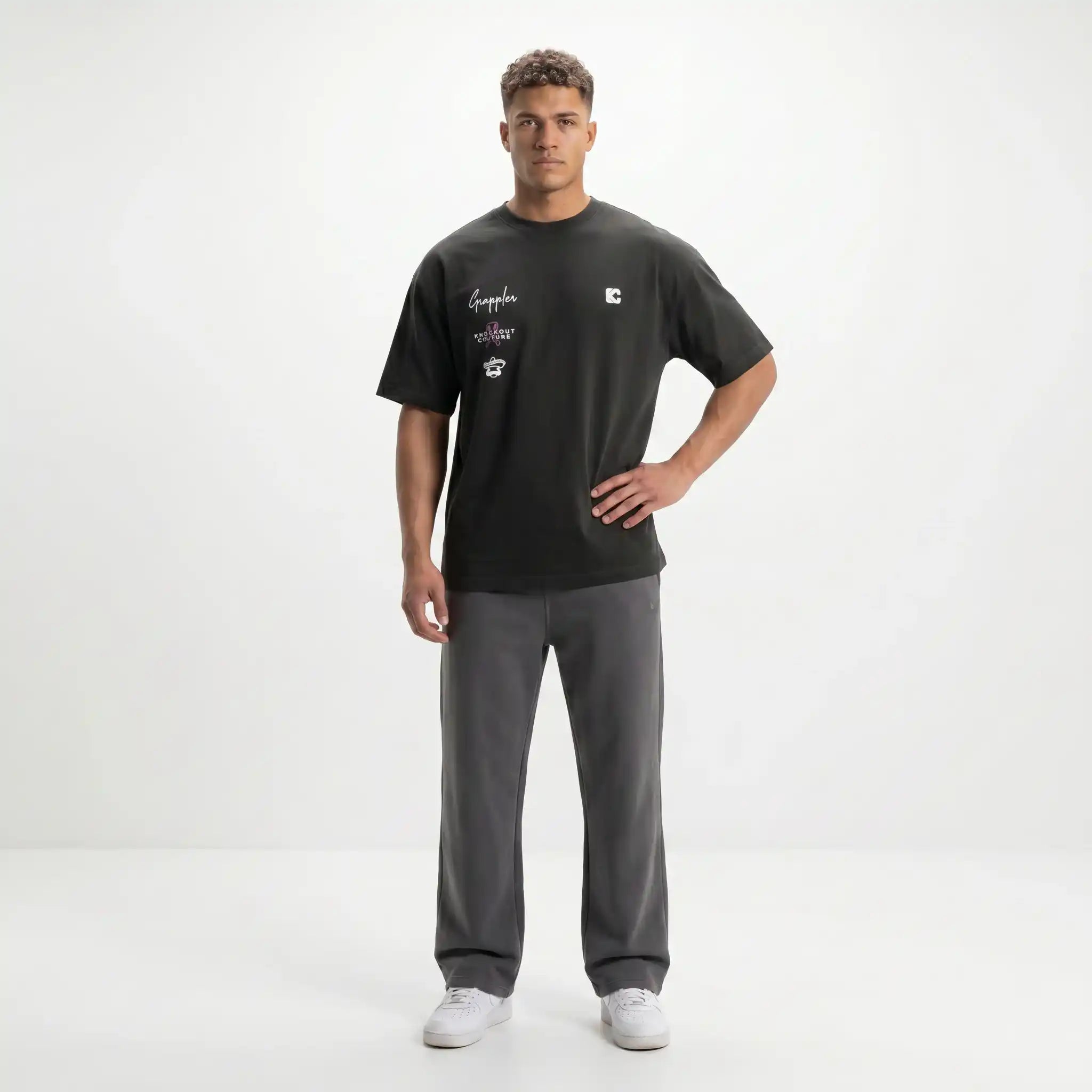 Camiseta Oversize Grappler Dog- Knockout Couture