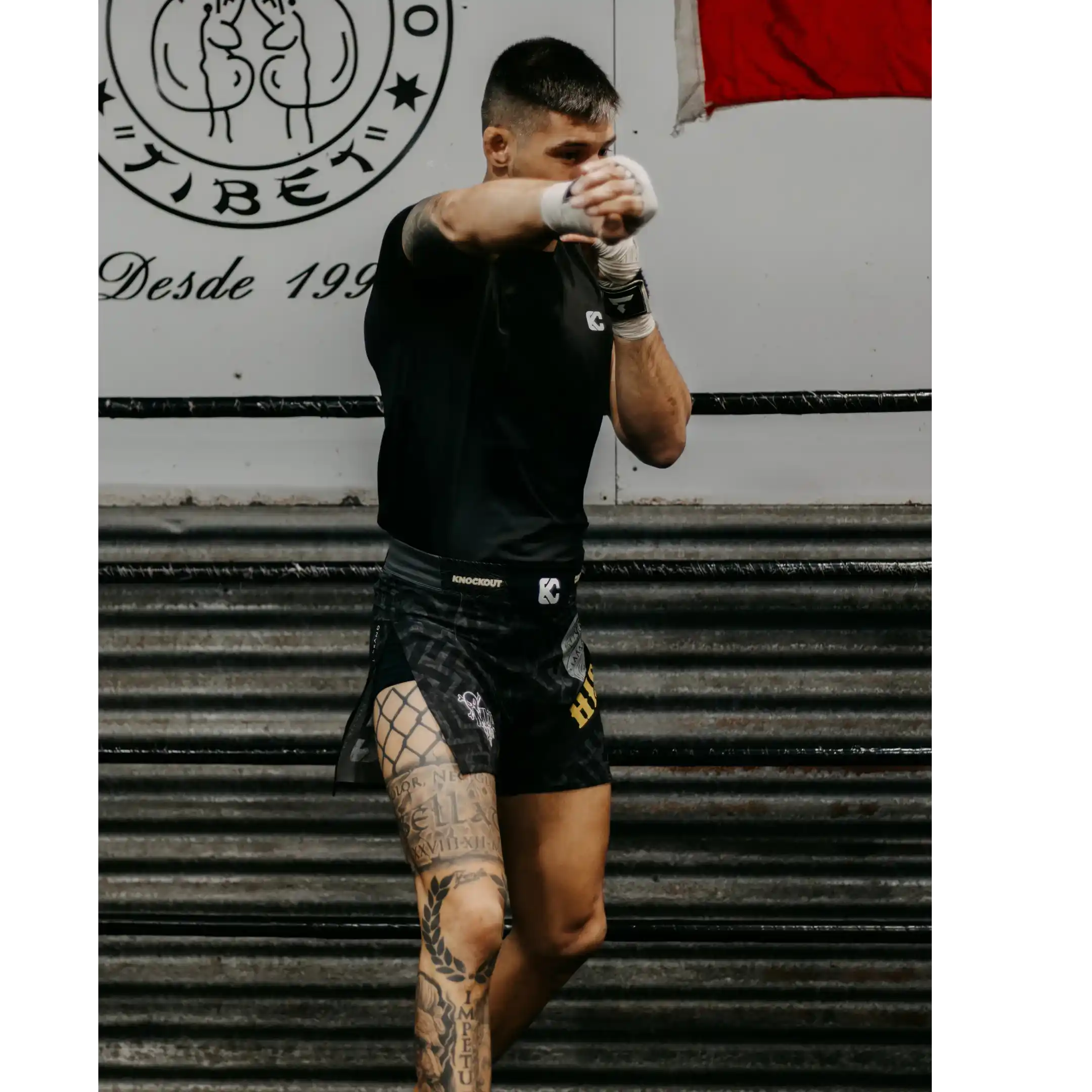 Joel Alvarez entrenando