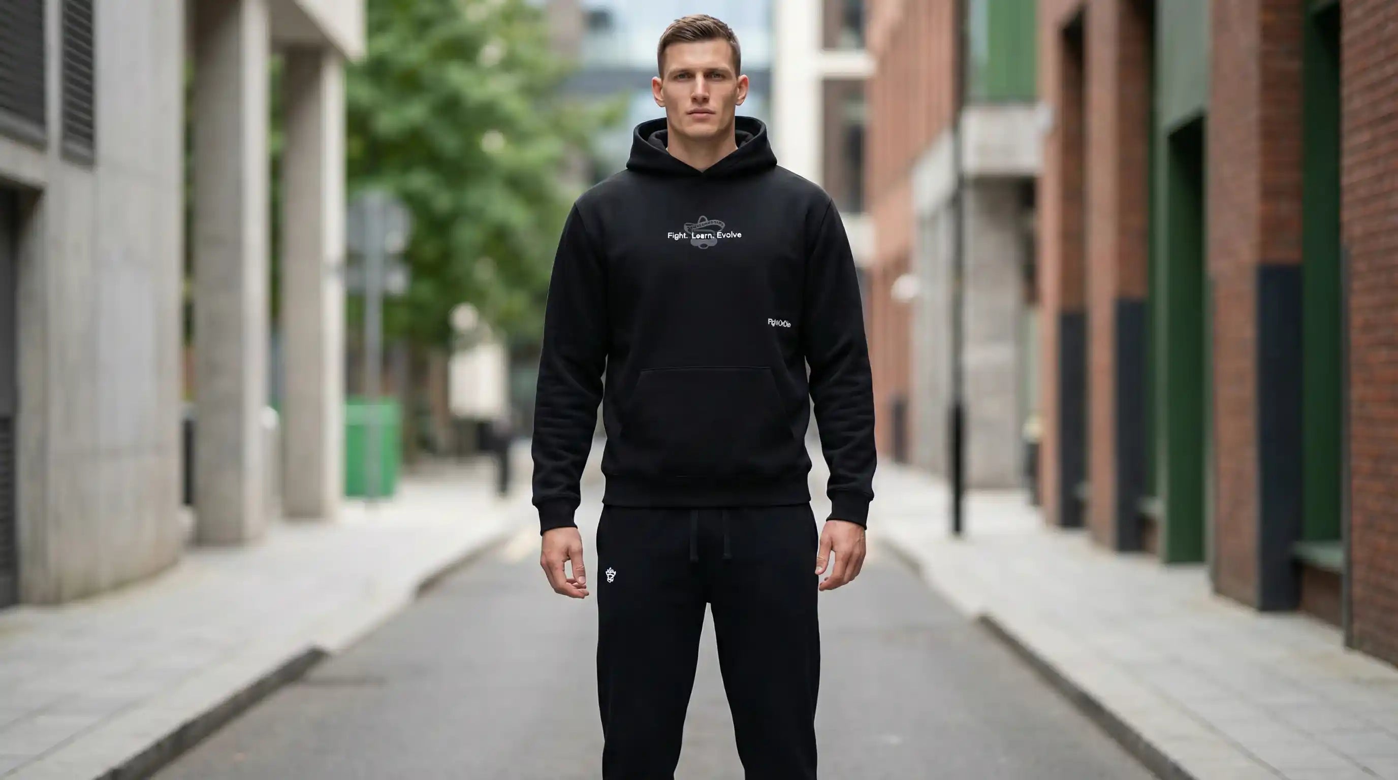 Pantalón joggin regular NEGRO- Ejército de pancho villa