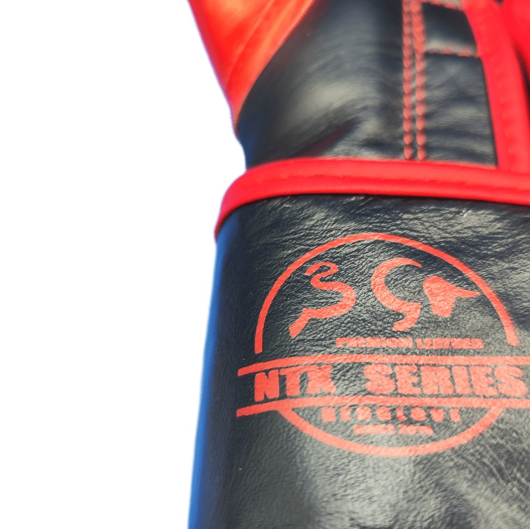 Guantes de Boxeo NTX SERIES - Black Red Edition - Knockout Couture | Fight or Die