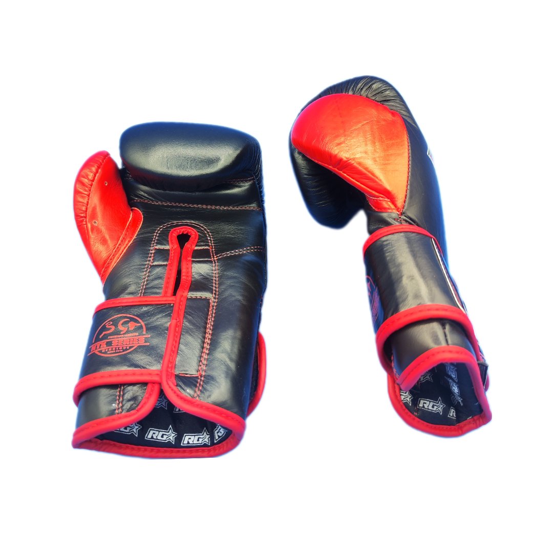 Guantes de Boxeo NTX SERIES - Black Red Edition - Knockout Couture | Fight or Die