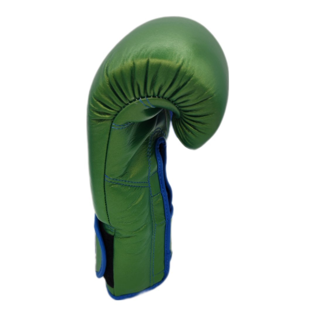Guantes de Boxeo NTX SERIES - METALLIC green blue - Knockout Couture | Fight or Die