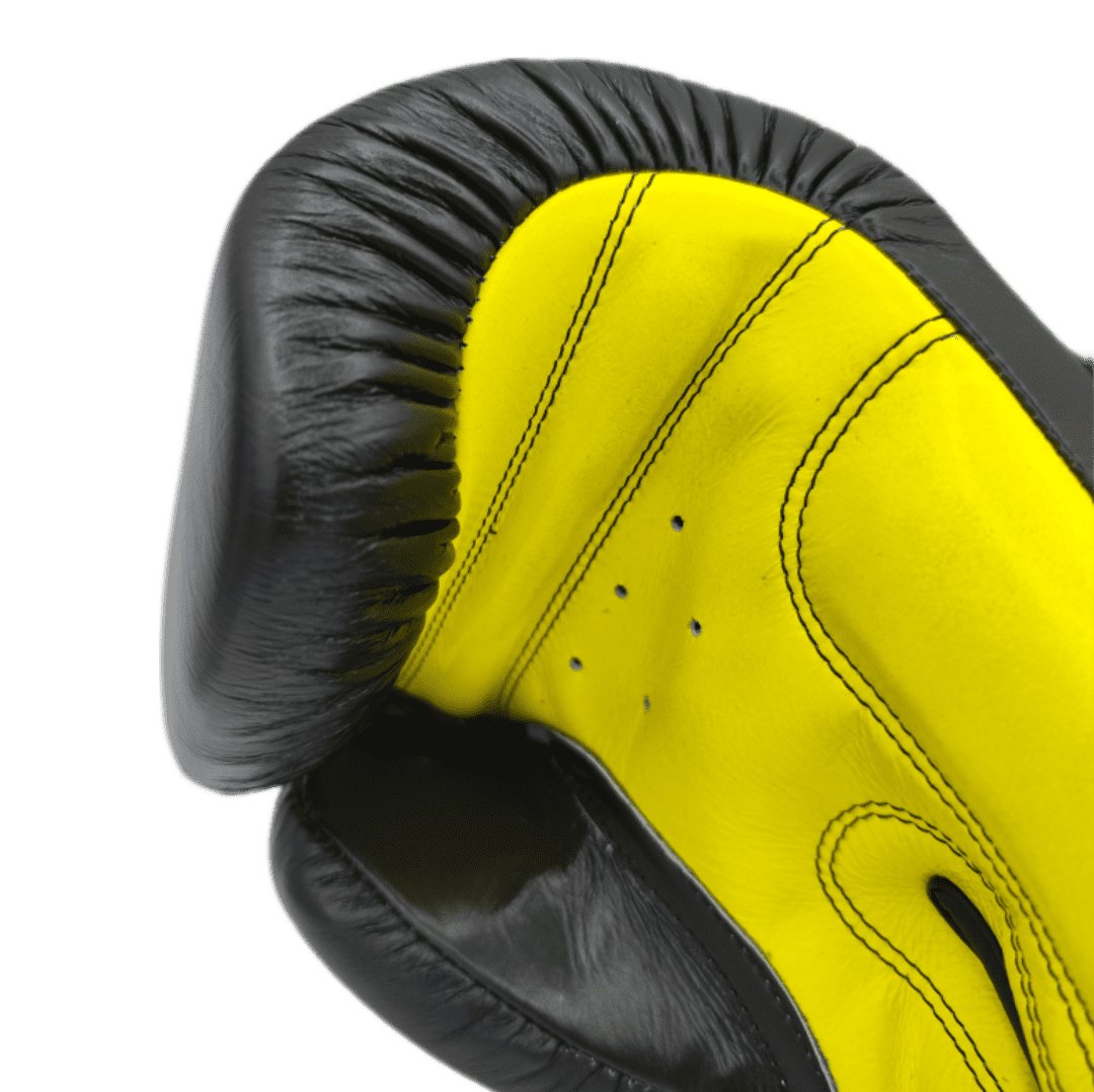 Guantes Kick Boxing Muay thai - RAM MUAY SERIES - yellow black - Knockout Couture | Fight or Die