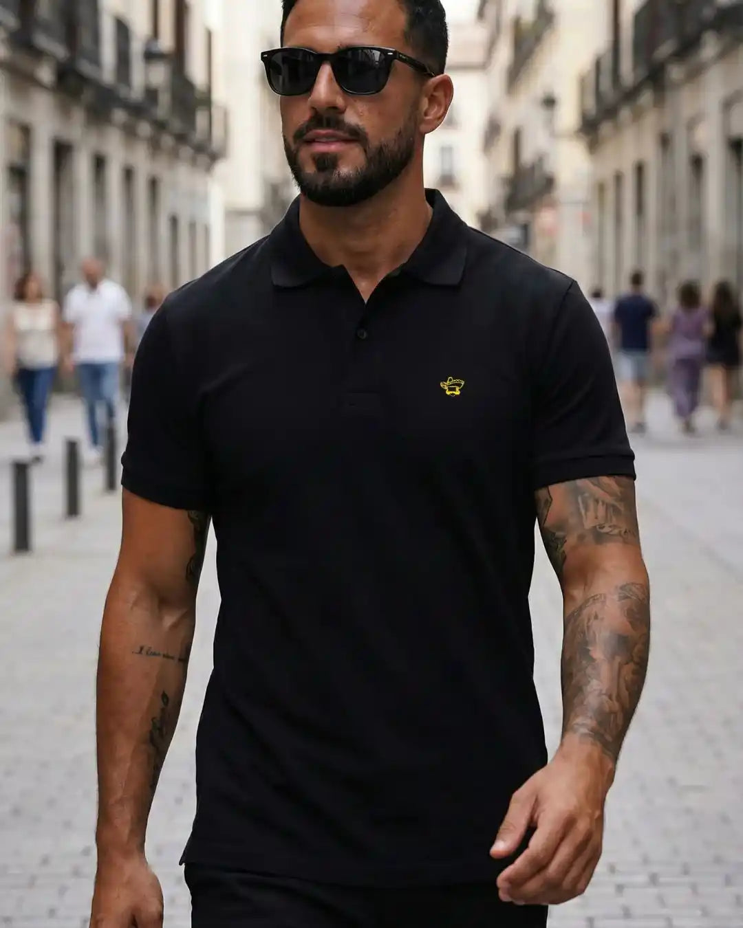 Polo elegante negro