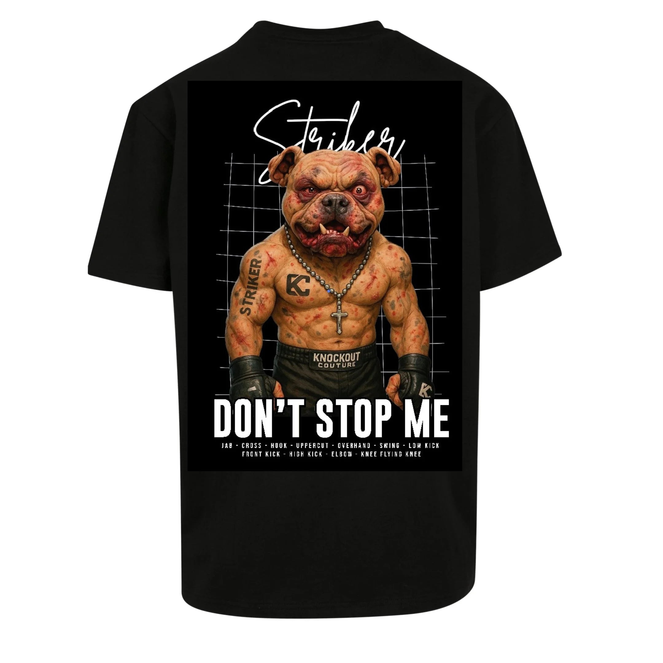 Camiseta Oversize Striker Dog- Knockout Couture