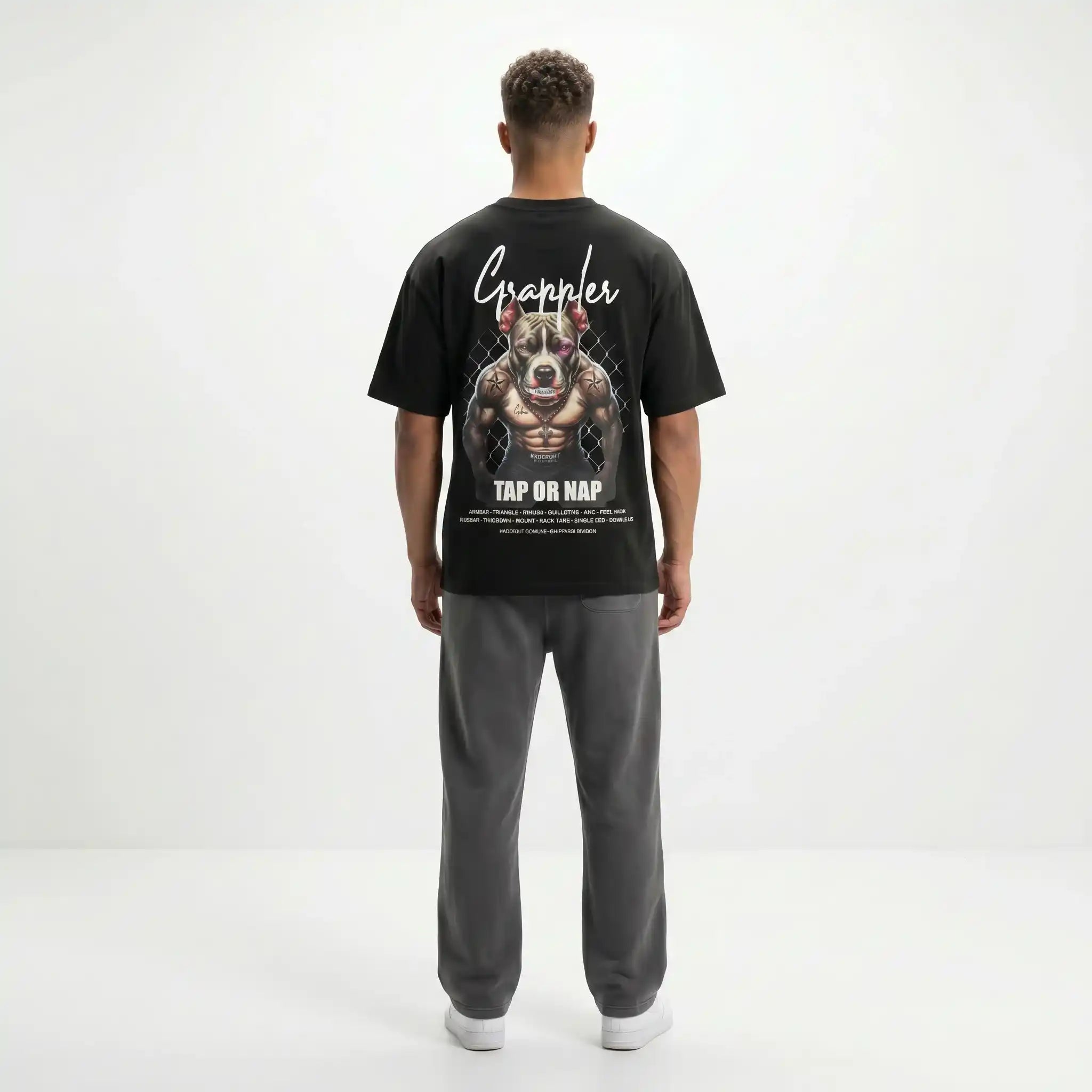 Camiseta Oversize Grappler Dog- Knockout Couture