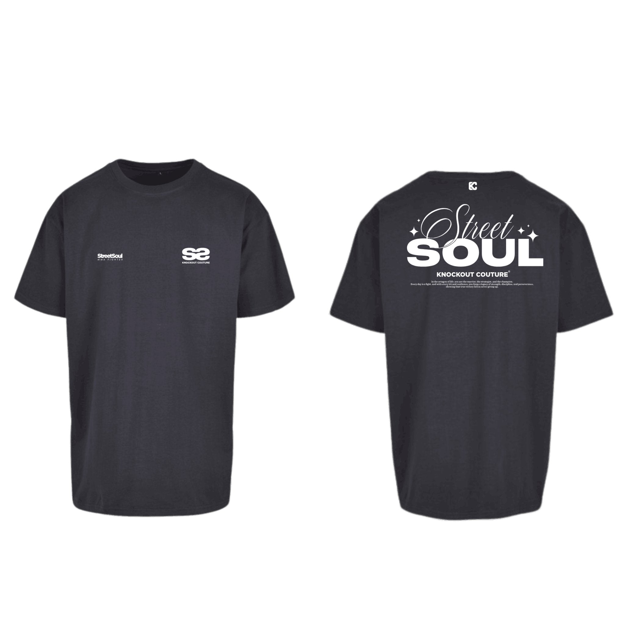 Camiseta Oversize Azul Marino "Street Soul" – Knockout Couture - Knockout Couture | Fight or Die